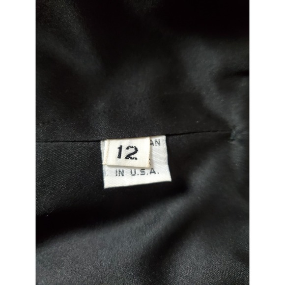 Vintage Chris Kole Black Lace Cocktail Homecoming Prom Evening Short Dress 12 - Picture 5 of 12